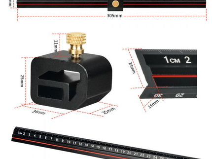 L-Shape Edge Ruler and Stop