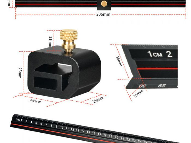 L-Shape Edge Ruler and Stop