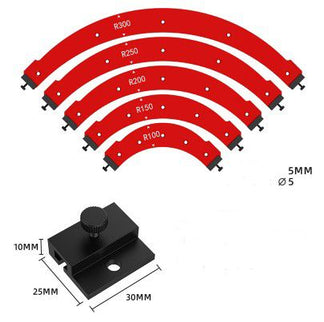 Large Corner Radius Jig Router Templates