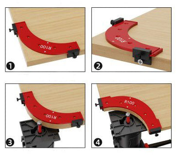 Large Corner Radius Jig Router Templates
