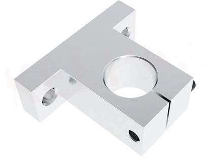 Linear shaft support pillow block from McJING Tools with mounting base and bearing for smooth linear motion.