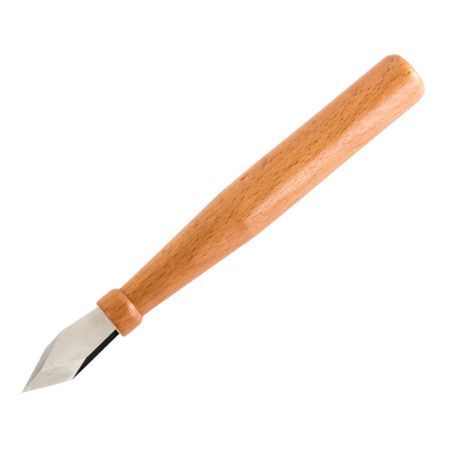 Double Bevel Marking Knife With Wooden Handle
