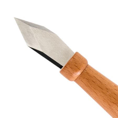 Double Bevel Marking Knife With Wooden Handle