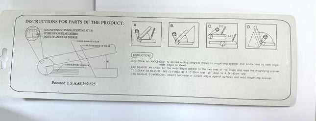 4 in 1 Marking Ruler (Imperial)