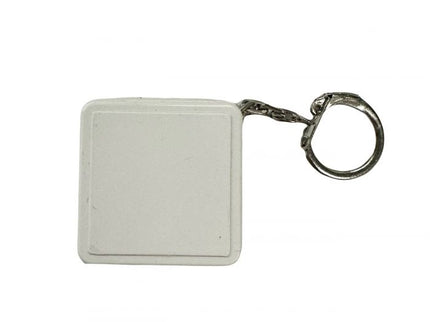 Square Tape Measure Key Ring 1M