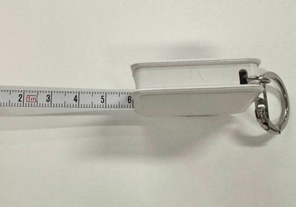 Square Tape Measure Key Ring 1M