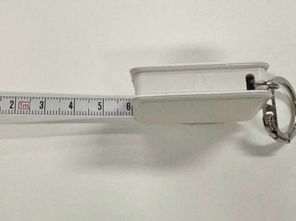 Square Tape Measure Key Ring 1M