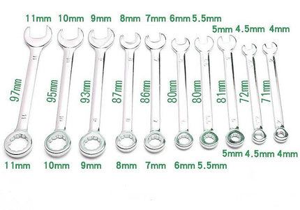 10pcs Mini Spanner Set (4~11mm)