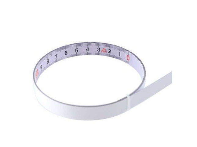 Stainless Steel Stick On Tape Rule (White)