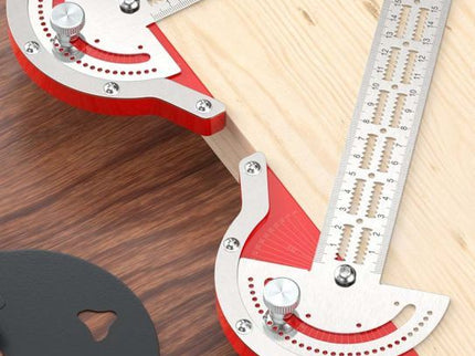 Multi-Angle T-Square Protractor with Line Ruller