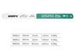 350mm (380mm) x 25mm x 1.4mm 6 Teeth Per Inch