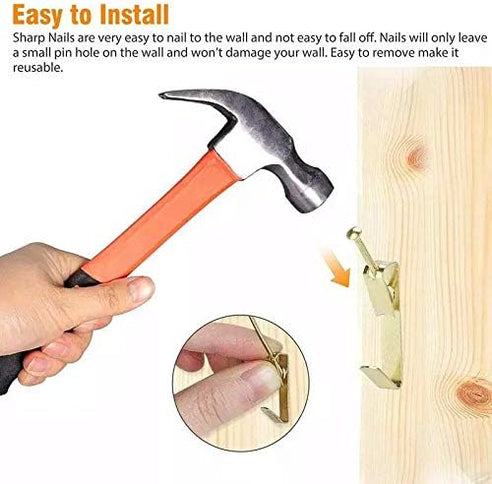 Picture Hooks (Brass Plated)