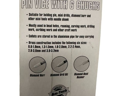 Pin Vice With 6 Collets