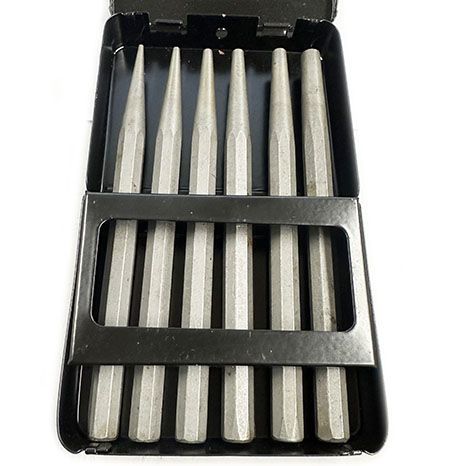 6pc Pin Punch Set (Taper)