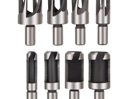 8pc/set Plug Cutter (6mm ~ 16mm) x 52mm 4-Taper 4-Straight