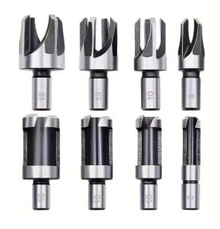 8pc/set Plug Cutter (6mm ~ 16mm) x 52mm 4-Taper 4-Straight