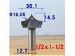 R19mm x D38mm x 1/2