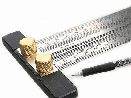 Precision T-Type Line Ruler with Pencil