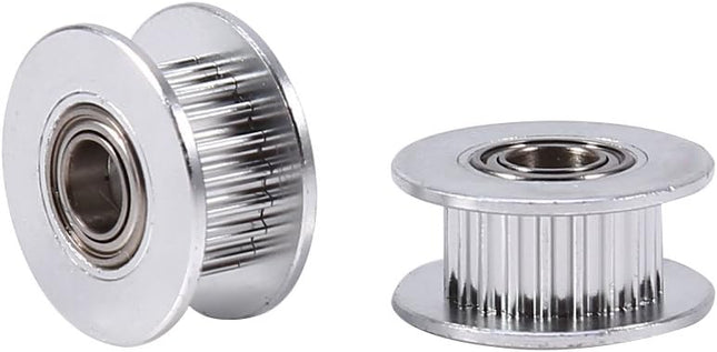 Dual Bearing Aluminum Idler Pulley (Grooved)