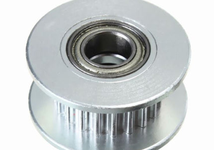 Dual Bearing Aluminum Idler Pulley (Grooved)