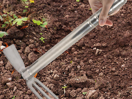 Stainless Steel Hoe and Rake