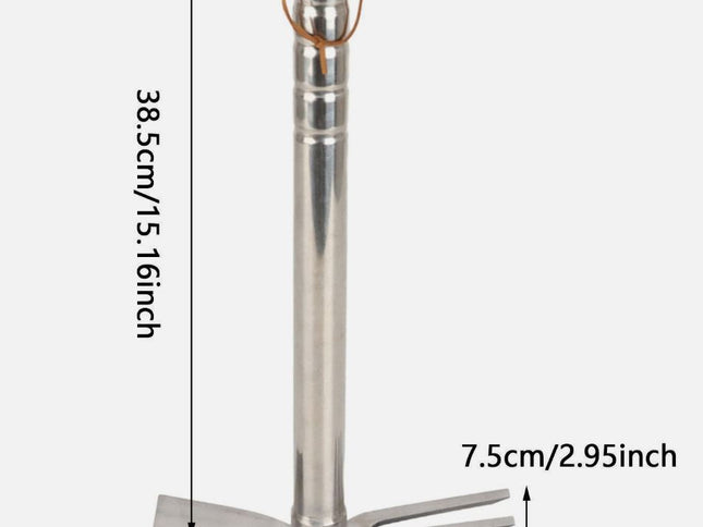 Stainless Steel Hoe and Rake