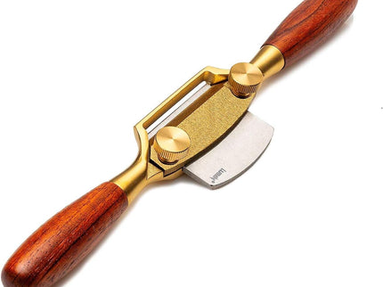 Luban Round Sole Spokeshave Bronze Body Wooden Handles