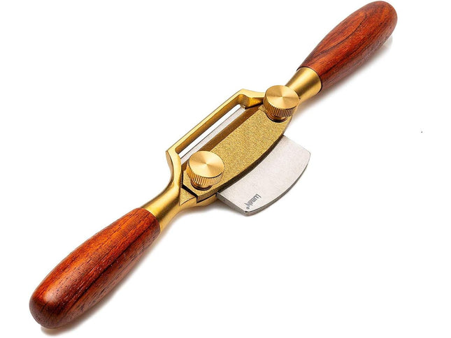 Luban Round Sole Spokeshave Bronze Body Wooden Handles