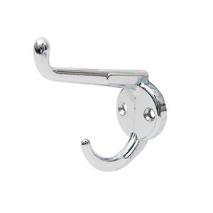 Round Base Hat &amp; Coat Hook (Chrome/Brass/Antique)