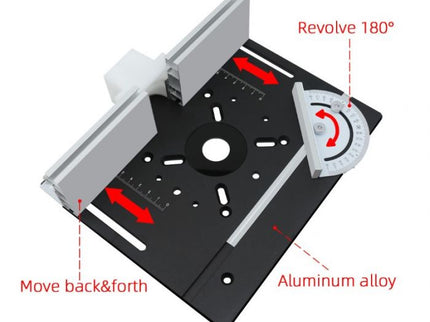65mm Trim Router Table Plate with Fence and Lifter Kit