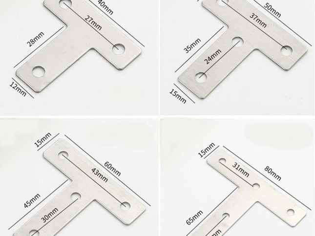 Stainless Steel Connector Plate (L-Shape / T-Shape) 1.2mm Thick