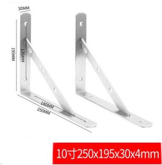 Stainless Steel Right Angle Bracket with Support