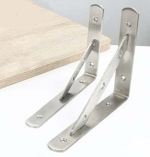 Stainless Steel Right Angle Bracket with Support