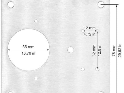 35mm Hinge Repair Plates (2pc)