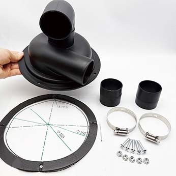 Dust Bin Separator (50mm Hose, D200mm)