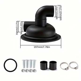 Dust Bin Separator (50mm Hose, D200mm)