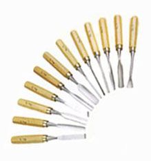 12pc Woodcarving Chisel Set (Leather pouch)