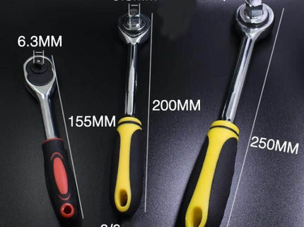 1/4", 3/8", 1/2" Drive Ratchet Wrench