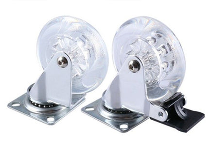Silent Swivel Wheel Caster (Clear Wheel)