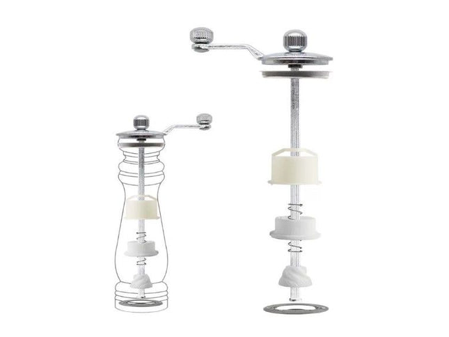 Salt & Pepper Grinder with Hand Crank Handle