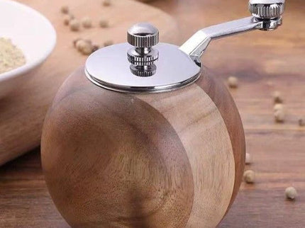 Salt & Pepper Grinder with Hand Crank Handle
