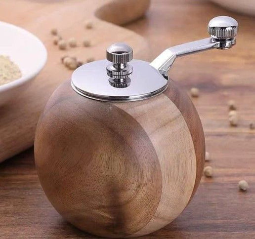 Salt & Pepper Grinder with Hand Crank Handle