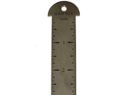 Stainless Steel Ruler with Mushroom Head