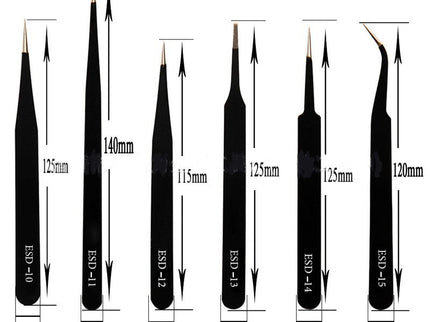 Stainless Steel Tweezer (Black)