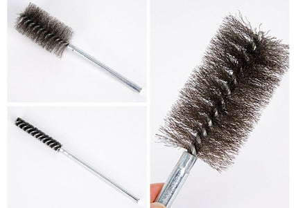 Stainless Steel Wire Tube Brushes (150mm Long, Round Shank)