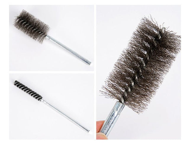 Stainless Steel Wire Tube Brushes (150mm Long, Round Shank)
