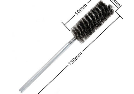 Stainless Steel Wire Tube Brushes (150mm Long, Round Shank)