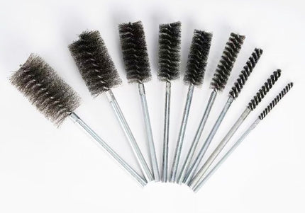 Stainless Steel Wire Tube Brushes (150mm Long, Round Shank)