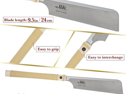 SUIZAN Dozuki Dovetail Saw 240mm Rip Cross Cut