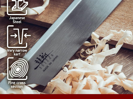 SUIZAN Dozuki Dovetail Saw 240mm Rip Cross Cut